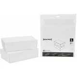 Buntbox Geschenkboxen L 26,6 x 17,2 x 7,8 cm 2-tlg. weiß