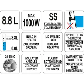 Yato 8,8 l Silber