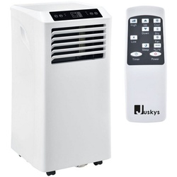 Juskys Klimagerät MK950W2, Klimaanlage mit Fernbedienung, Timer und Temperatureinstellung schwarz|weiß
