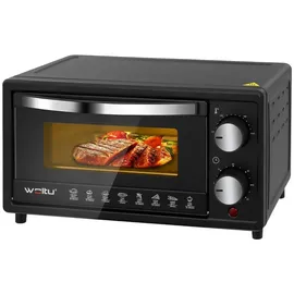 Woltu Minibackofen 10 Liter Schwarz