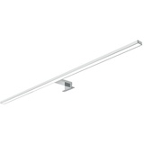 kalb Material für Möbel kalb 80cm LED Badleuchte Badlampe Spiegellampe Spiegelleuchte 230V warmweiß, silbergrau