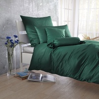 BettwarenShop Bettbezug einzeln 240x220 cm  Uni Mako-Satin Bettwäsche tannen