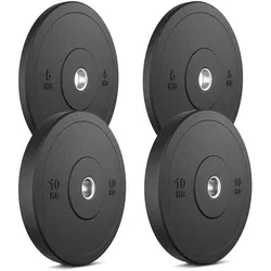 MW-Bumper Plates - Hantelscheiben Set 30 kg / 2 x 10 kg + 2 x 5 kg - Marbo Sport