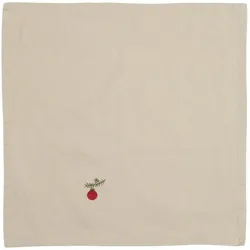 IB Laursen Weihnachtliche Stoffservietten mit Figuren, 40 x 40 cm, Weihnachtskugel