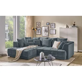 Switch Eckcouch Mikrofaser 3-Sitzer Grau