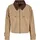 URBAN CLASSICS Übergangsjacke Damen Ladies Workwear Cropped Baumwolle Jacket beige M - Beige - M