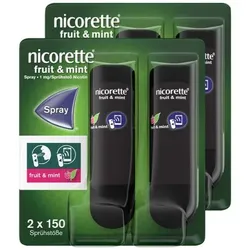 nicorette fruit & mint Spray mit Nikotin zur Rauchentwöhnung 2x2Stück 4 St