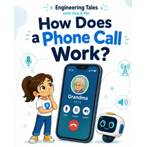 Independently published Engineering Tales: How Does a Phone Call Work?: An Ana and Pix STEM Story