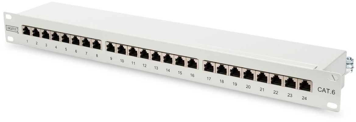 DIGITUS CAT 6 Patch Panel 24-port RJ45 geschirmt