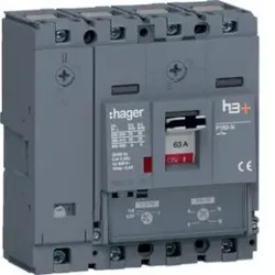 Hager HHS064DC Leistungsschalter h3+ P160 TM 4x63A 25kA