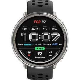 Amazfit Active 2 schwarzes Sport-Silikon