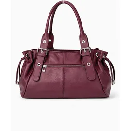 COLLEZIONE ALESSANDRO Schultertasche Bergamo Damen Leder rot