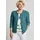 GOLDNER Strickjacke Strukturjacke mit Rollband Blau 48