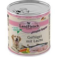 Dr. Alders Landfleisch Dog Landfleisch Dog Classic Geflügel mit Lachs & Gartengemüse 800g