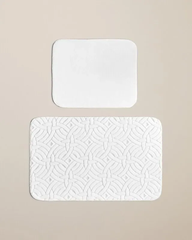 English Home Badematten-Set 60x100 cm + 50x60 cm Ecru