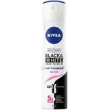 NIVEA Black & White Clear Deo Spray (150 ml), Anti-Transpirant mit Anti-Flecken-Formel, mit 72h Schutz und NIVEA Pflegekomplex