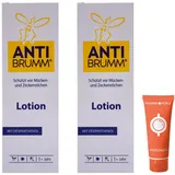 Anti Brumm Lotion 100 ml I Mücken- & Zeckenschutz I mit Icaridin & Eucalyptus citriodora Öl I zieht schnell ein I für Gesicht & Körper I mit Dexpanthenol I mit Pharma Perle Duschgel (2x)