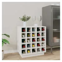 vidaXL Weinregal 55,5 x 34 x 61 cm Weiß