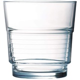 Arcoroc ARC 58057 Spirale Trinkglas, Wasserglas, Saftglas, 250ml, Glas, transparent, 6 Stück