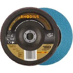 RHODIUS PROline LSZ F1 Fächerschleifscheibe 180 x 22,23 mm K80