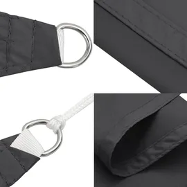 vidaXL Sonnensegel Oxford-Gewebe Quadratisch 4x4 m Anthrazit