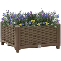 furnicato Hochbeet 40 x 40 x 23 cm Braun
