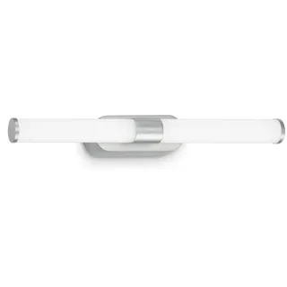 Briloner - LED Spiegelleuchte Bad, Spiegellampe Badezimmer, Wandlampe, Wandleuchte, IP44, neutralweiße Lichtfarbe, 7W, Chrom-Matt, 40 cm
