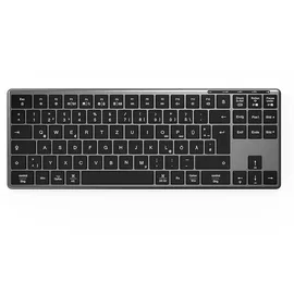 ISY IKE-7100, Tastatur, Scissor, kabellos, Grau