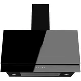 Kopffrei Wandhaube Abluft Dunstabzugshaube Fernbedienung Gasdämpfer 90cm schwarz