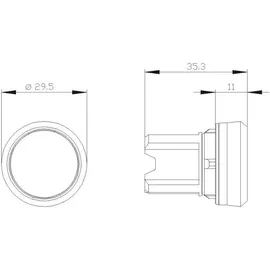 Siemens Drucktaster 3SU1000-0AB40-0AA0
