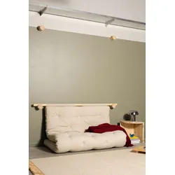 Karup Design Schlafsofa »Hooked Schlafsessel, Sitz- und Schlafplatz, Wandmontiert, platzsparend«, Futonmatratze inkl. Halterungsset aus FSC®-zertifiziertem Massivholz Karup Design Linen