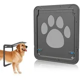 Hunde-/katzenklappe, Katzenklappe Mit Mikrochip, Große Hundeklappe, Katzenklappe Für Fliegengittertüren, 4-positionen-verriegelung