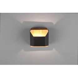 Trio 224810132 LED Wandbeleuchtung Arino 1x4,3w | 400lm | 3000K - 3-Phasen-Dimmen, Holz, schwarz