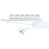 Schwaiger Steckdosenleiste 6-fach 1,40 m Weiß