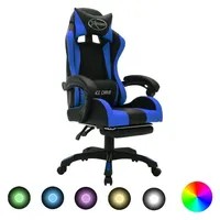 vidaXL Gaming Chair mit RGB LED-Leuchten balu/schwarz (288006)