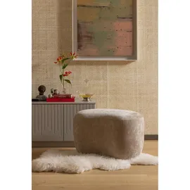 Woood Hocker Popular Chenille-Stoff 73 x 43 x 0 cm Beige