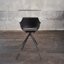 KAWOLA Zaja Kunstleder drehbar schwarz