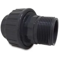 PROFEC Verschraubung pvc-u Innengewinde x Außengewinde 1/2 Zoll, 10