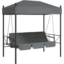 vidaXL Hollywoodschaukel Kaffeebraun 3-Sitzer