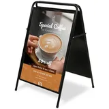 Showdown Displays Showdown Kundenstopper Elegant 50x70cm sw