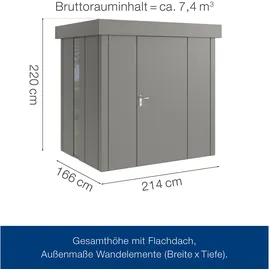 hörmann stauraumsysteme Juno JFD 2,14 x 1,66 m Graualuminium