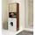 abamihome Waschmaschinenschrank 64 x 30 x 180 cm Wenge/Sonoma Eiche