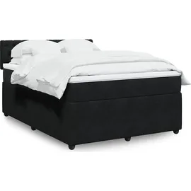 vidaXL Boxspringbett 160 x 200 cm Schwarz