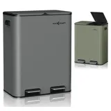 MAXCRAFT Mülleimer 60 l Anthrazit