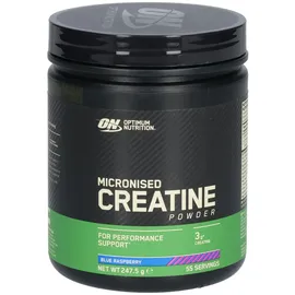Optimum Nutrition Micronised Creatine Powder Blue Raspberry Pulver 247 g