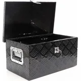 XPOtool Werkzeugbox Alu 50,8x30,5x24 cm Schwarze Transportbox, Werkzeugkiste Alubox