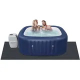 Vevor Poolunterlage 500 g/m2 Whirlpool Matte 2030 x 2030 x 1,9 mm Bodenplane Filz & PE Bodenschutz Pool Unterlegmatte Schutzmatte Bodenplatte Bodenschutzplane Poolteppich Filzmatte Bodenmatte