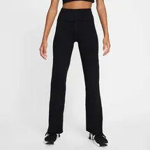 Nike Damen Sporthose W NK DF ONE HR FLDOVR PANT, Größe L in Schwarz BLACK