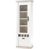 Home Affaire Vitrine Florenz 70 x 37 x 201 cm Weiß