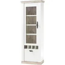 Home Affaire Vitrine Florenz 70 x 37 x 201 cm Weiß